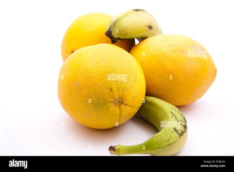 Fresh Oranges And Banana Stock Photo Alamy