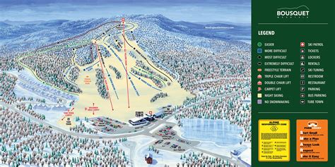 2021 22 Bousquet Trail Map New England Ski Map Database