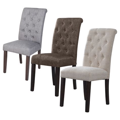 The most common parson dining chair material is cotton. Tufted Parsons Dining Chairs - Set of 2 - Dining Chairs at ...