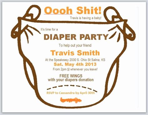 Free Printable Beer And Diaper Party Invitations