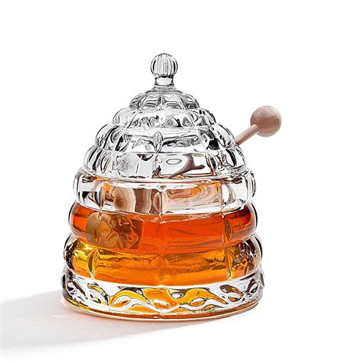 Crystal Honey Jar Honey Jar Honey Dispenser Jar