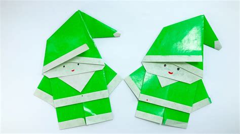 Origami Santa Claus Tutorial How To Fold Chrismas Santa Claus From