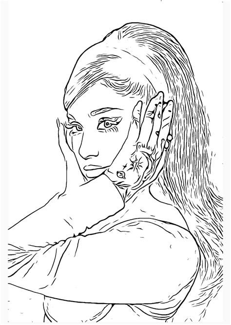 Coloring Pages Of Ariana Grande