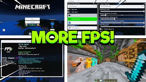 Fps Client For Mcpe Minecraft Bedrock Youtube