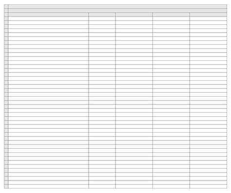 Printable Blank Excel Spreadsheet Template Spreadsheet Template