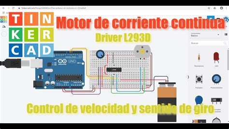 Arduino En Tinkercad Xii Motores De Corriente Continua Youtube