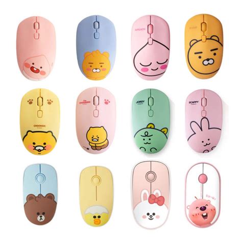 A Kakao Friends Wireless Mouse Collection Mice Line Bluetooth Pororo