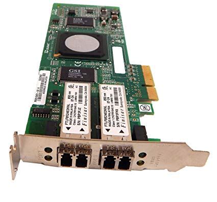 For larger systems where you will need at least 16 hba ports, get the sas 3200 generation cards. QLogic QLE2462L Low Profile 4GB Dual Port Fibre HBA Card