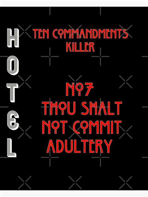 No7 Thou Shalt Not Commit Adultery Poster For Sale By Originaldp Redbubble