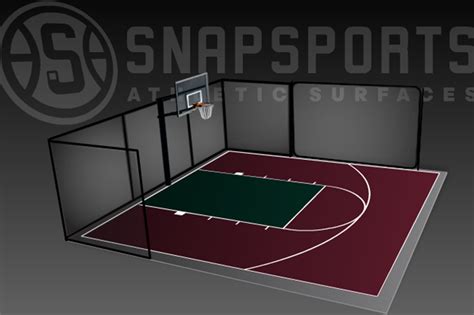 30 X 30 Basketball Court With Rebounder Superior Play Systems®