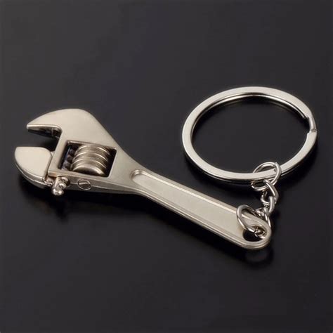 Mini Tools Wrench Keychain Metal Car Key Ring High Quality Simulation