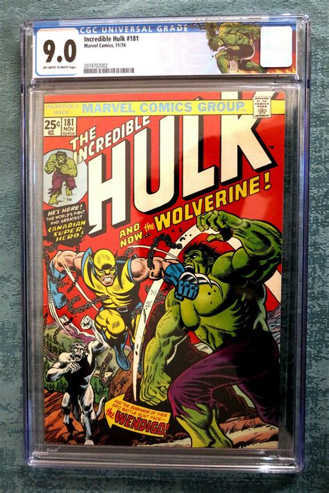 Incredible Hulk 181 Cgc 90 1974 1st App Of