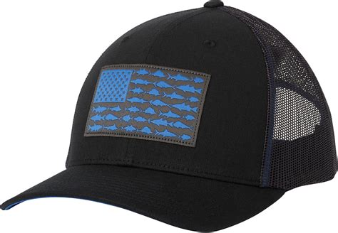 Columbia Cotton Pfg Mesh Snapback Fish Flag Hat In Black For Men Lyst