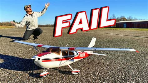 He Crashed His Rc Plane Cessna 182 Thercsaylors Youtube