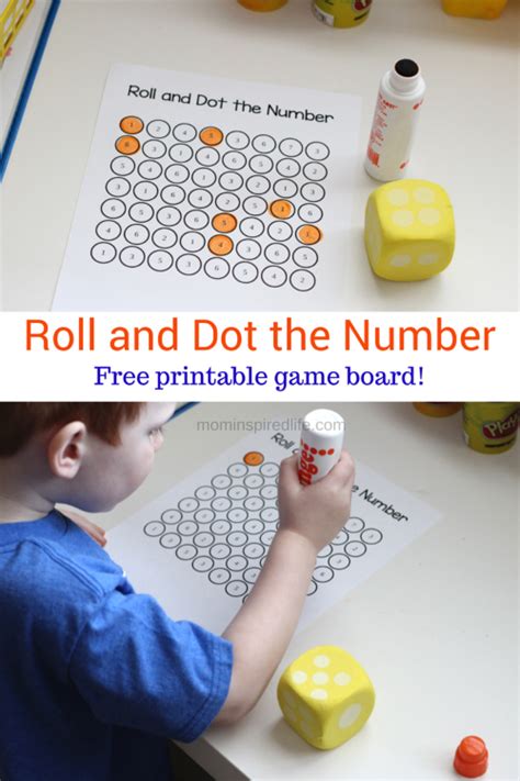 Roll And Dot The Number Math Activity Printable Preschool Math