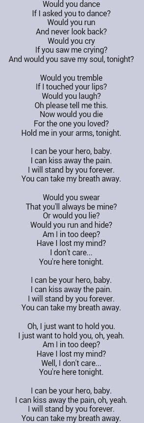 Enrique Iglesias Hero Lullaby Lyrics Great Song Lyrics Lyrics