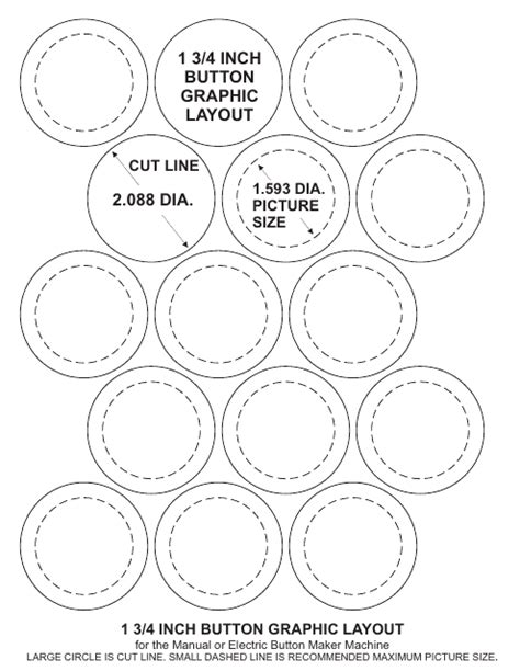 1 34 Inch Button Graphic Layout Download Printable Pdf Templateroller