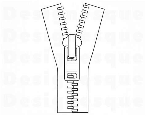 Zipper Outline 2 Svg Zipper Svg Zipper Clipart Zipper Etsy In 2021