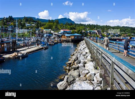 Marina And Pier At Gibsons Sunshine Coast British Columbia Canada