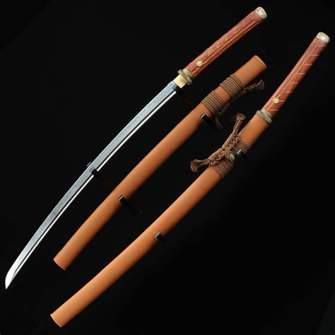 Handmade T10 Steel Brown Theme Real Japanese Katana Samurai Swords With