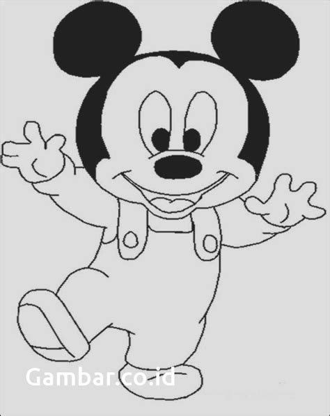 Koleksi 22 Gambar Kartun Mickey Mouse Untuk Mewarnai Kataucap