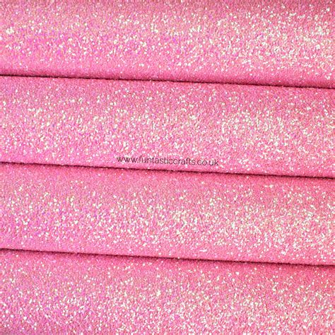 Tickled Pink Chunky Glitter Fabric Funtastic Crafts
