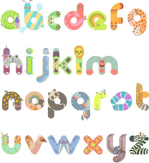 Animal Typography Typography Lettering Alphabet Animal Alphabet