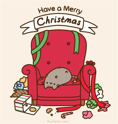 Happy Holidays Pusheen Pusheen Cat Pusheen Christmas Pusheen