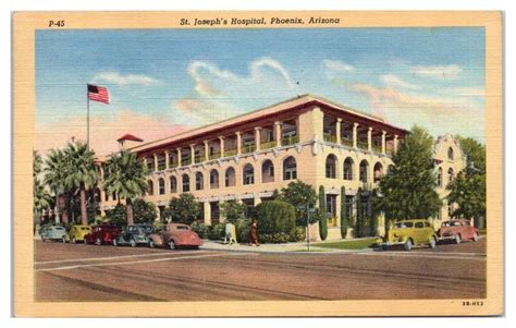 1943 St Josephs Hospital Phoenix Az Postcard Hippostcard