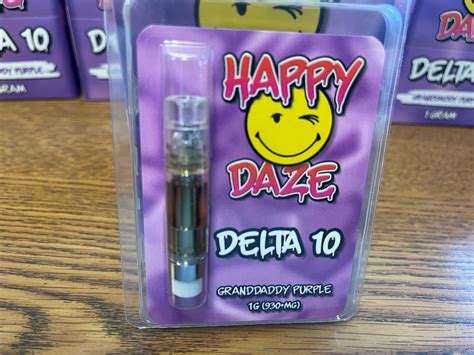 Lot Six Happy Daze Delta 10 Cartridges With Display