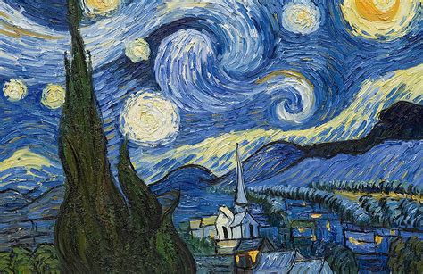 Starry Night By Van Gogh Wallpaper Mural Murals Wallpaper