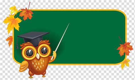 Board Of Education Blackboard School Owl With School Board Owl With