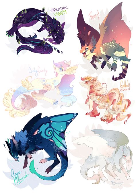 Collab Mofu Mowa Auction Closed Mythical Creatures Art Cute