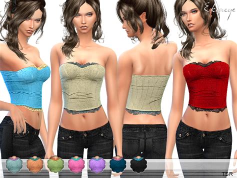 The Sims Resource Lace Insert Corset