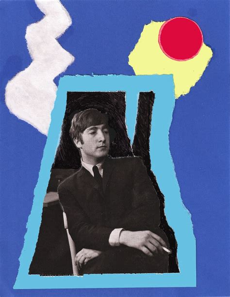 The Blue Elephant Torn Paper Tribute To John Lennon