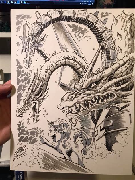 King Ghidorah Drawing At PaintingValley Com Explore Collection Of