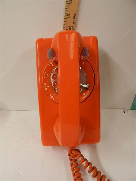 Mid Century 70 S Rare Orange Stromberg Carlson Rotary Dial Etsy Mid