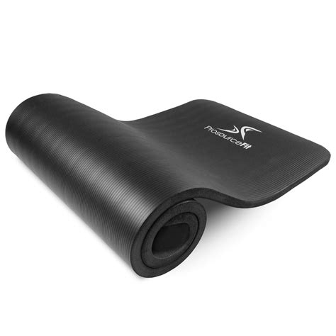 Extra Thick Yoga And Pilates Mat 1 In Black