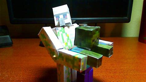 How To Make A Minecraft Papercraft Bendable Iron Golem Iron Golem