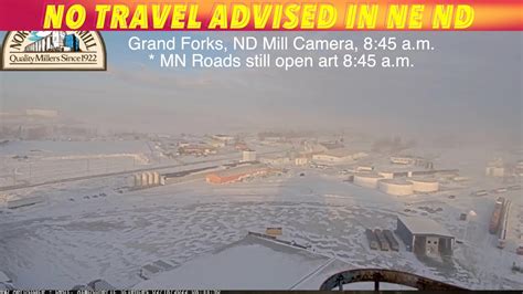 Blizzard Update No Travel Advised Across Northeast North Dakota Youtube
