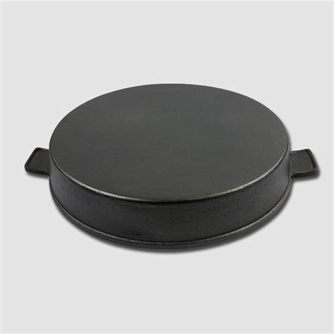 Buy Soga 26cm Round Ribbed Cast Iron Frying Pan Skillet Steak Sizzle