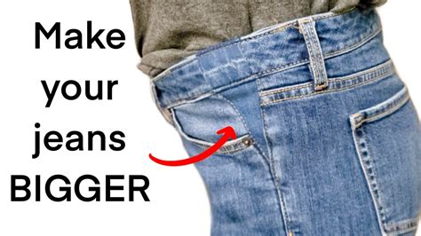 How To Make Jeans Waist Bigger Barely Noticeable Youtube