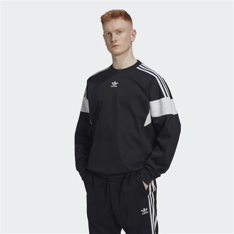 Adidas Adicolor Classics Cut Line Crew Sweatshirt Black Adidas Sa