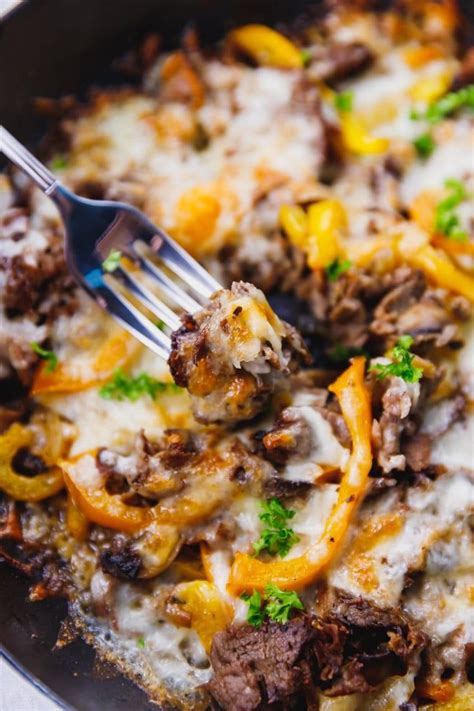 Low Carb Philly Cheesesteak Skillet Quick And Easy To Make Delicious