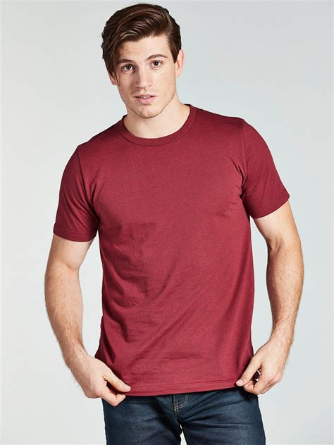 4 Pack Mens Crew Neck T Shirts Cotton Poly Blend By Bolter Ebay
