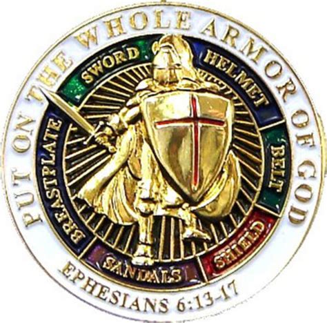New Put On The Whole Armor Of God Lapel Pin 77029 Pins Collectibles