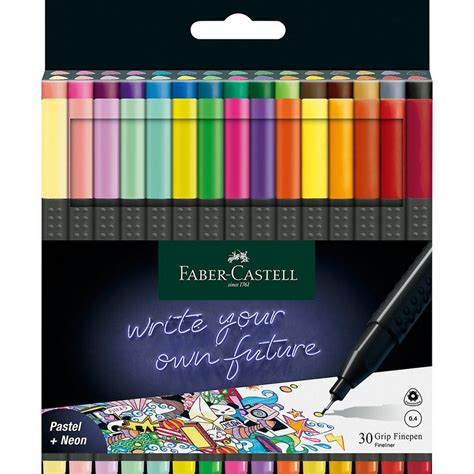 Faber Castell Fineliner Fineliner Grip Finepen 30 Farben