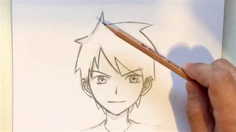 This is detailed tutorial on how you can give a try to draw an anime boy sketch. How to Draw Anime Boy Hair Slow Narrated Tutorial No Timelapse - YouTube