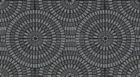 Ornamental Pattern In Patio Paving Texture Stock Illustration