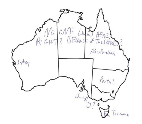 Australia Map Draw